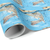 水に大きな魚 ラッピングペーパー (ロールコーナー)