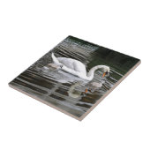 水に巣を作って白鳥をミュート タイル (側面)