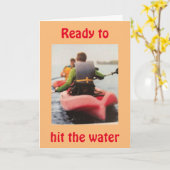 ***水に打つ準備ができて***7月楽しむ誕生日 カード (黄色い花)