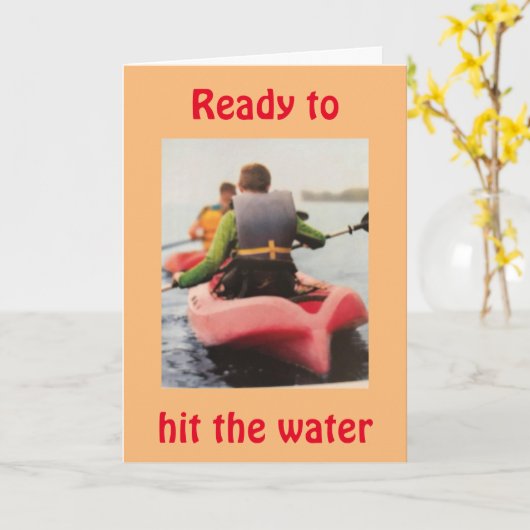 ***水に打つ準備ができて***7月楽しむ誕生日 カード (黄色い花)