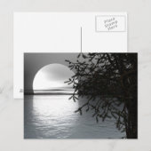 水に映る月 ポストカード (正面/裏面)