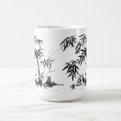 水に映る竹 コーヒーマグカップ (中央)