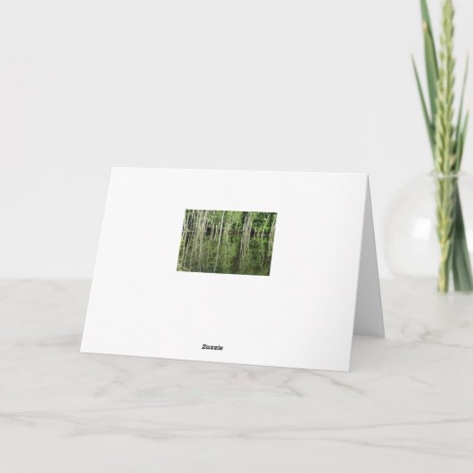 水に映考える木 カード (裏面)