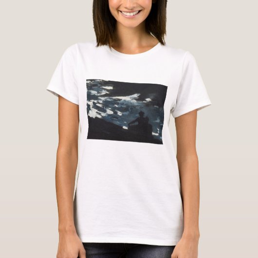 水に月光 Tシャツ (正面)