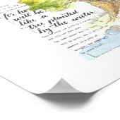 「水に植えられた木のように」 - Wall Art ポスター (角)