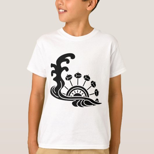 水に水車 Tシャツ (正面)