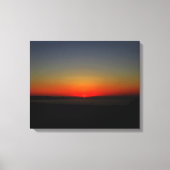 水に沈む夕日 キャンバスプリント (正面)