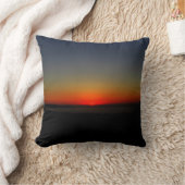 水に沈む夕日 クッション (ブランケット)