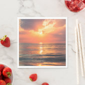 水に沈む夕日 スタンダードランチョンナプキン (インサイチュ)