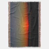 水に沈む夕日 スローブランケット (正面縦)