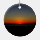 水に沈む夕日 セラミックオーナメント (裏面)