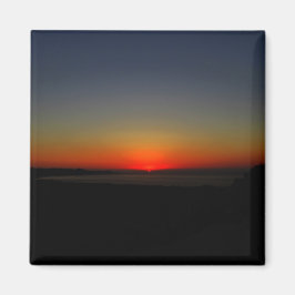 水に沈む夕日 マグネット