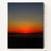 水に沈む日モノグラムのの入 ノートブック (裏面)