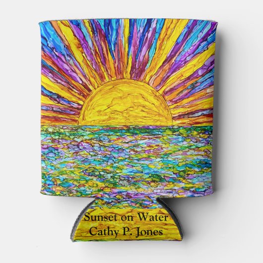 水に沈んだクール日 缶クーラー (正面)