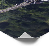 水に沿った家 ポスター (角)