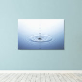 水に波紋を付ける キャンバスプリント (インサイチュ (ウッドフロア))