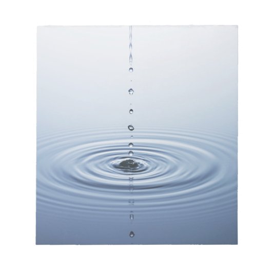 水に波紋を付ける ノートパッド (正面)