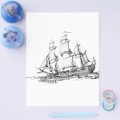 水に浮かぶボート チラシ (シングル)