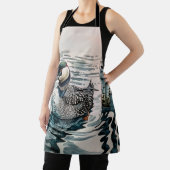 水に浮かぶ美しい黄褐色 エプロン (インサイチュ)