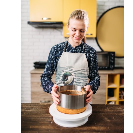 水に浮かぶ美しい黄褐色 エプロン
