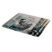 水に浮かぶ美しい黄褐色 カッティングボード (角)