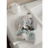 水に浮かぶ美しい黄褐色 キッチンタオル