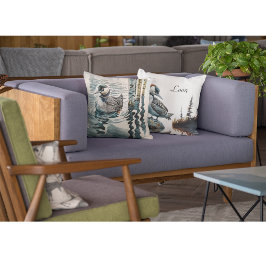 水に浮かぶ美しい黄褐色 クッション