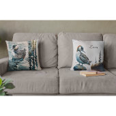 水に浮かぶ美しい黄褐色 クッション