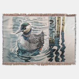 水に浮かぶ美しい黄褐色 スローブランケット