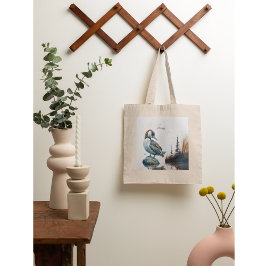 水に浮かぶ美しい黄褐色 トートバッグ