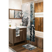 水に浮かぶ美しい黄褐色 バスタオルセット