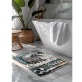 水に浮かぶ美しい黄褐色 バスマット