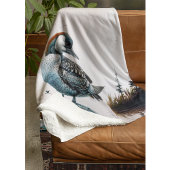 水に浮かぶ美しい黄褐色 フリースブランケット