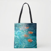 水に浮かぶ花 トートバッグ (正面)