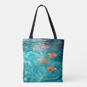 水に浮かぶ花 トートバッグ (裏面)