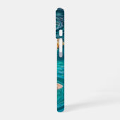 水に浮かぶ花 iPhone 16ケース (左側面)