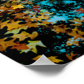 水に浮葉かるカエデの ポスター (角)