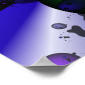 水に浸した分子 ポスター (角)