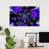 水に浸した分子 ポスター (ホームオフィス)