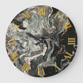 水に溶けた大理石 ラージ壁時計