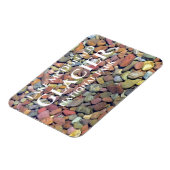 水に滑らかな石マクドナルド、氷河NP マグネット (左側)