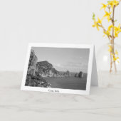 水に石 カード (黄色い花)