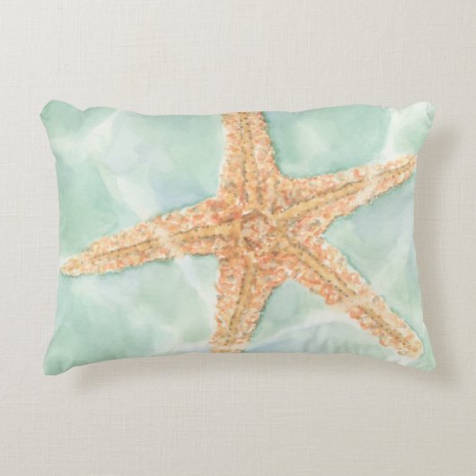 水に航海のおけるヒトデ アクセントクッション (正面)
