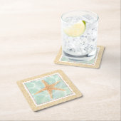 水に航海のおけるヒトデ スクエアペーパーコースター (インサイチュ)