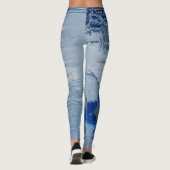 水に落ちるだけハンドボール写真 レギンス (裏面)