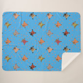 水に足跡を残す、身なりのよい猫 シェルパブランケット (正面(横))