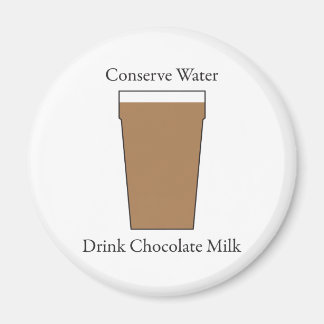 水に関する水を飲むチョコレートミルク マグネット