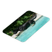 水に飛び込むドイツの羊飼い マグネット (左側)