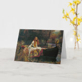 水にShalottの女性 カード (黄色い花)