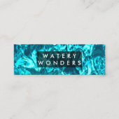 水ぬるまスイミングプール清掃庭師 スキニー名刺 (正面)